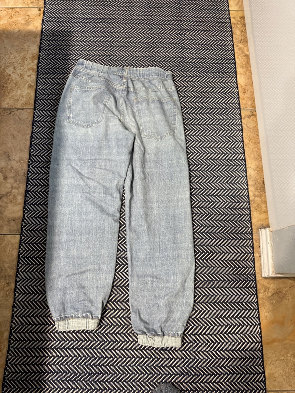 rag & bone pale blue sweat pant denim - Picture 3 of 3